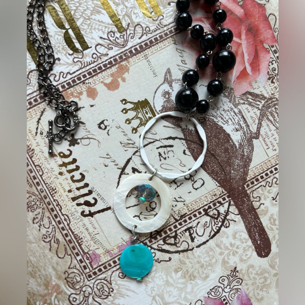 Vintage Glass Bead Assemblage Necklace